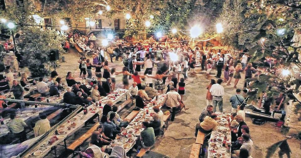 Village festival at Lake Plastiras